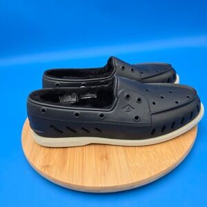 Sperry Top-Sider Mens Authentic Original‎ Float Cozy Black Boat Shoes Sz 11 NWOB